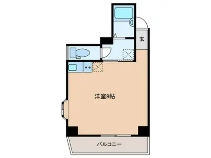 大旺ビル(ワンルーム/4階)の間取り写真