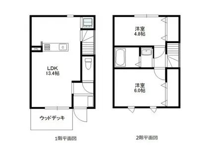 ルアンジュ石垣(2LDK/1階)の間取り写真