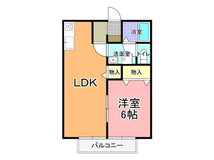 MA MAISON REVE(1LDK/2階)の間取り写真