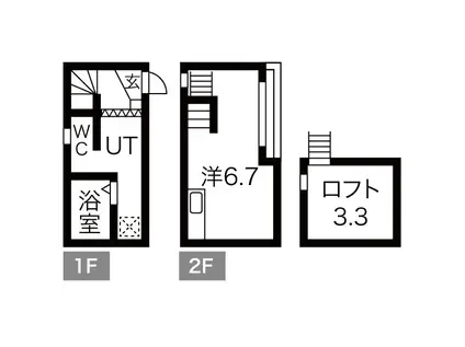 DREAM STAGE HT IWAKURA(ワンルーム/1階)の間取り写真