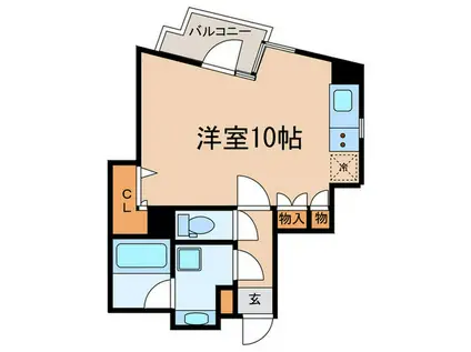 CASA DE SEIJOII(ワンルーム/4階)の間取り写真