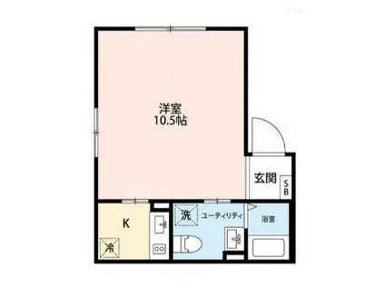 エアリアル錦糸町(1K/3階)の間取り写真