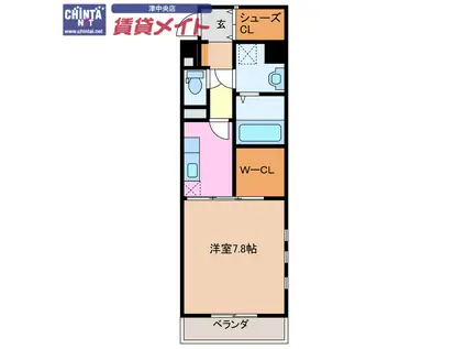 ART DE VIVRE(1K/4階)の間取り写真