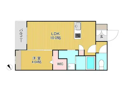 アスシード春日宝町(1LDK/3階)の間取り写真