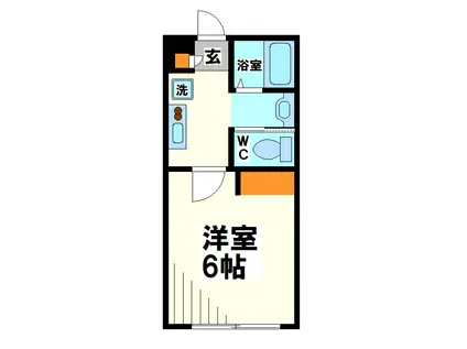 AZEST-RENT(1K/1階)の間取り写真