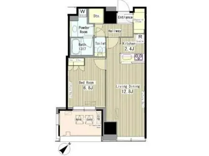 MY TOWER RESIDENCE マイタワーレジデンス(1LDK/15階)の間取り写真