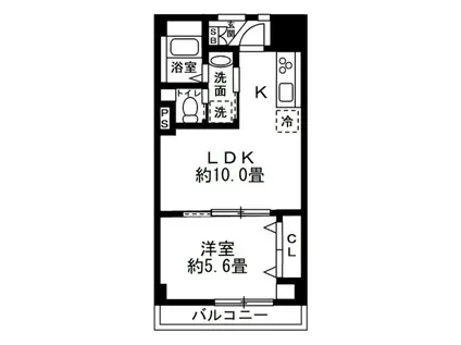石井マンション(1LDK/2階)の間取り写真