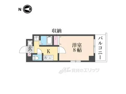 Mプラザ布施駅前(1K/7階)の間取り写真
