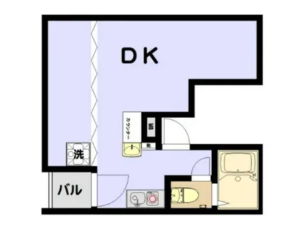 アールヒルズ日本橋(1DK/5階)の間取り写真