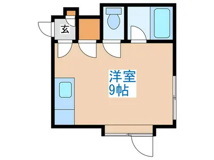 発寒2条クラブハウス(ワンルーム/1階)の間取り写真