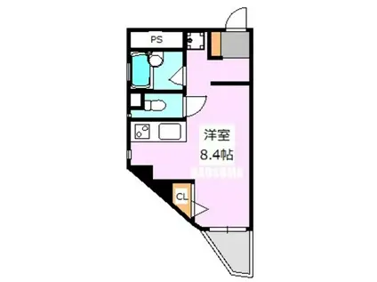 マ-ブル 西ヶ原(ワンルーム/1階)の間取り写真