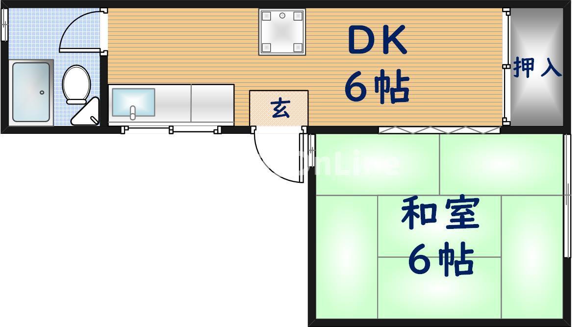 RIZEONE大蓮南(1DK/3階)の間取り写真