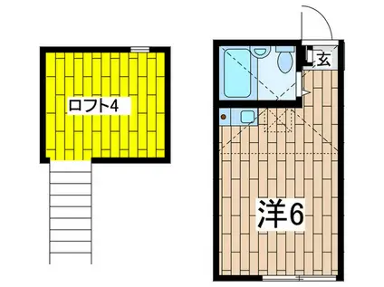 井土ヶ谷セレーノ(ワンルーム/1階)の間取り写真
