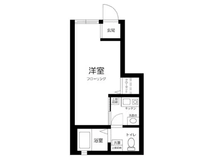 ヴィエント井草(1K/1階)の間取り写真