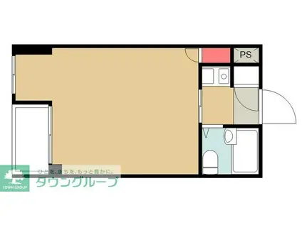 宝マンション常盤台(1K/6階)の間取り写真