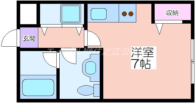 パラドール北加賀屋(ワンルーム/3階)の間取り写真