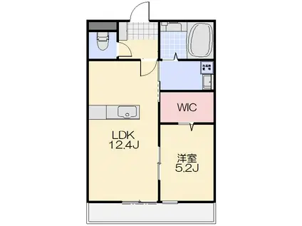 エスペランサ(1LDK/2階)の間取り写真