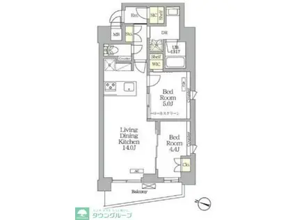 AIFLAT明大前(2LDK/2階)の間取り写真
