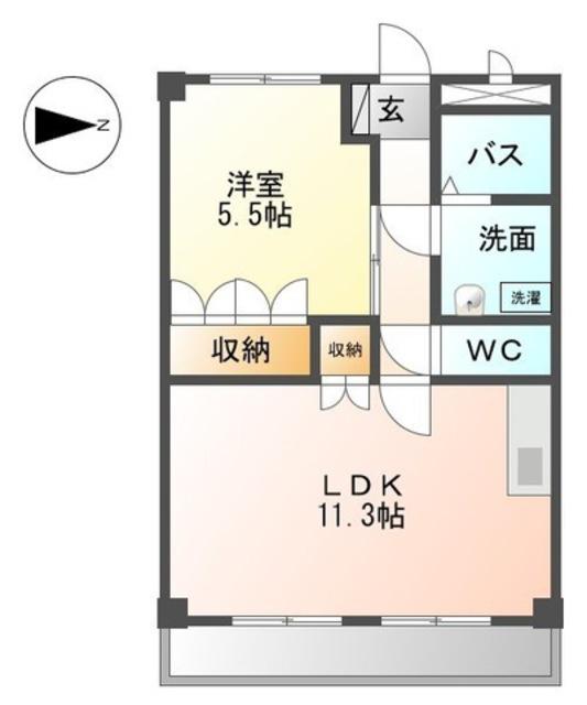 ガーデンビレッジ PARTI(1LDK/2階)の間取り写真