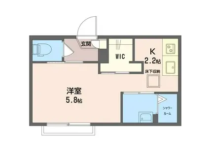 CHS学芸大(1K/1階)の間取り写真