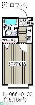 プルミエ参番館(1K/1階)の間取り写真