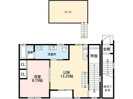 COURT M&M IV(1LDK/2階)の間取り写真