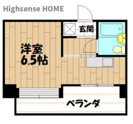 アルテハイム城北Ⅰ(1K/4階)の間取り写真