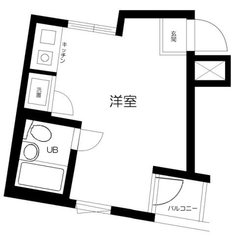 エヴェナール大森(ワンルーム/3階)の間取り写真