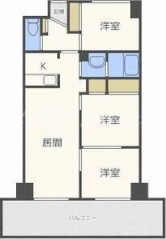 COLORE32(3LDK/8階)の間取り写真