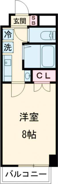 サン・アペックス四日市(1K/1階)の間取り写真