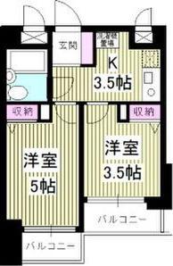 ラフィネ新栄(2K/7階)の間取り写真