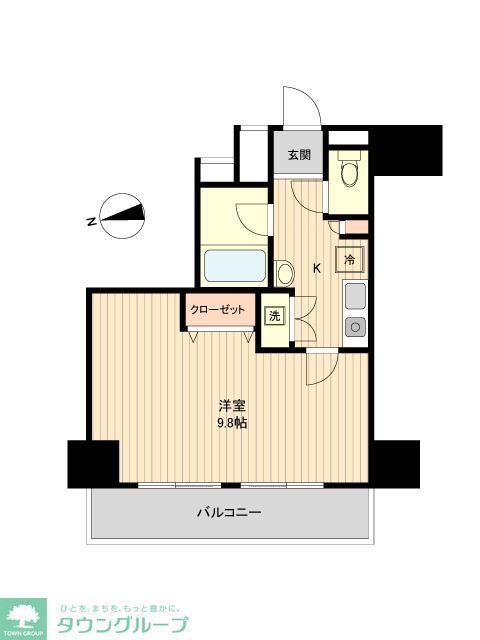 ラクラス新御徒町(1K/3階)の間取り写真