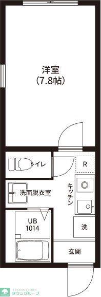 レピュア亀戸レジデンス(1K/3階)の間取り写真