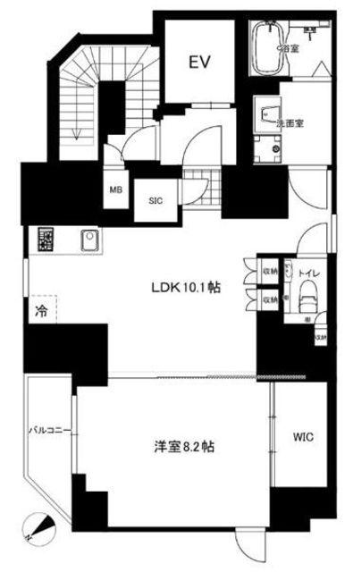CREAL PREMIER恵比寿(1LDK/3階)の間取り写真