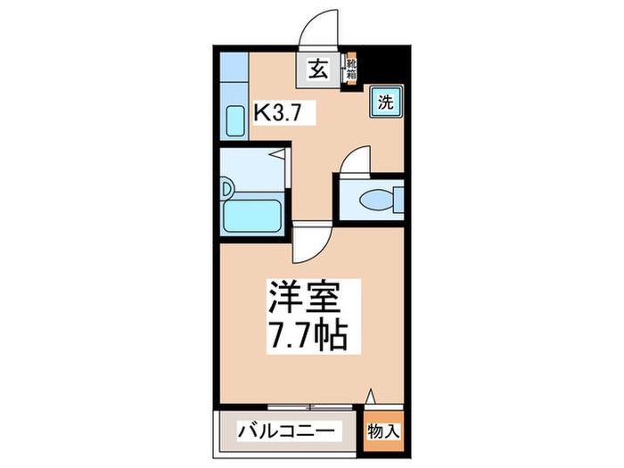 コート南烏山(1K/1階)の間取り写真