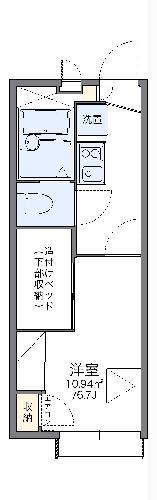 レオパレスBELL NICE(1K/2階)の間取り写真
