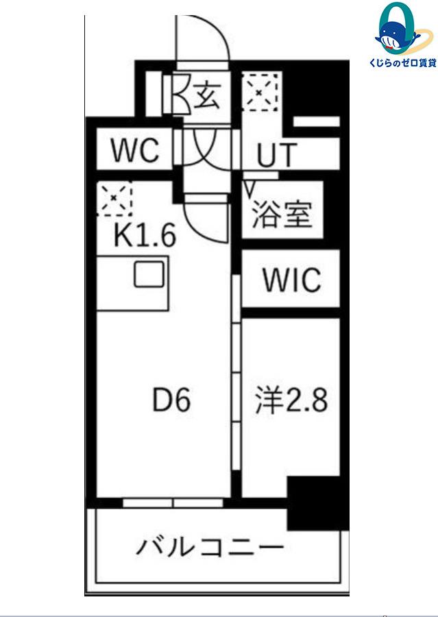 メイクスアート名古屋リニアFRONT(1DK/3階)の間取り写真