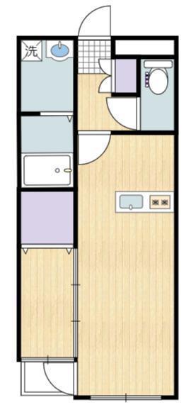 URBANE HORIKAWA(1LDK/1階)の間取り写真