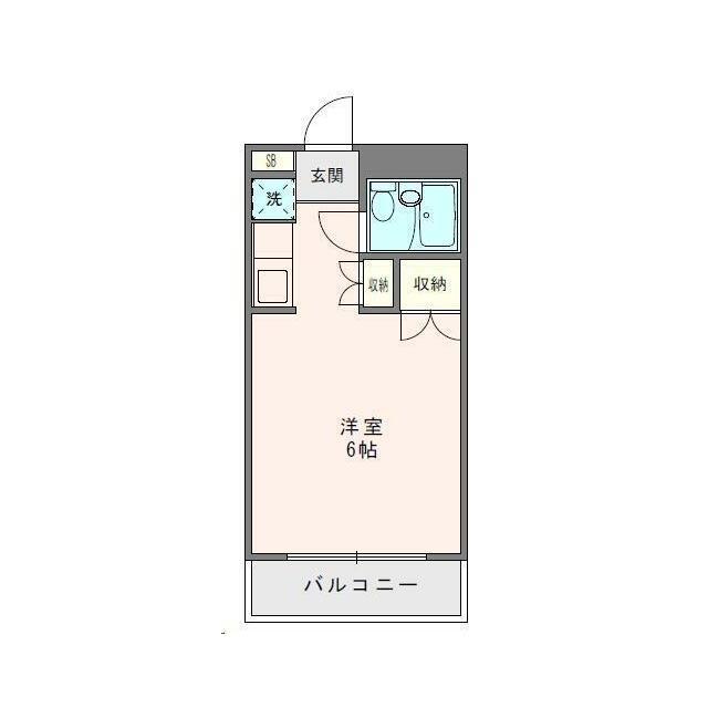 マウロア大磯(ワンルーム/2階)の間取り写真