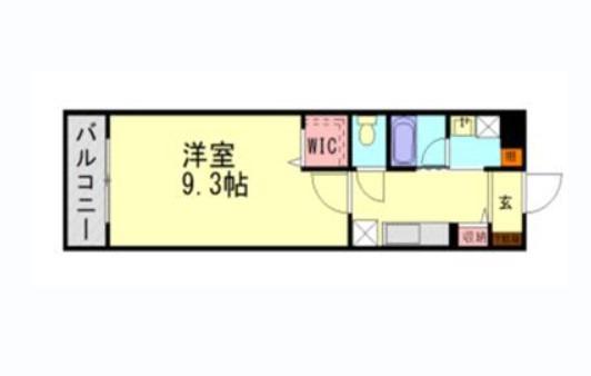 セントラルグラン武雄(1K/1階)の間取り写真