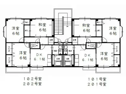 グランデージTAKA(3DK/2階)の間取り写真