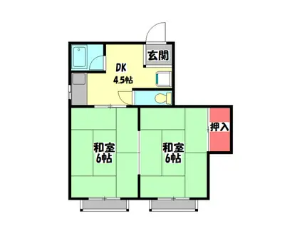 アットハイツジョイ(2DK/3階)の間取り写真