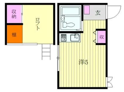 MY PLAN 高円寺B(ワンルーム/1階)の間取り写真