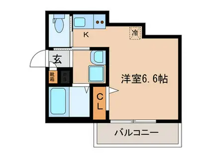 えすぺらんさ椎名町(1K/2階)の間取り写真