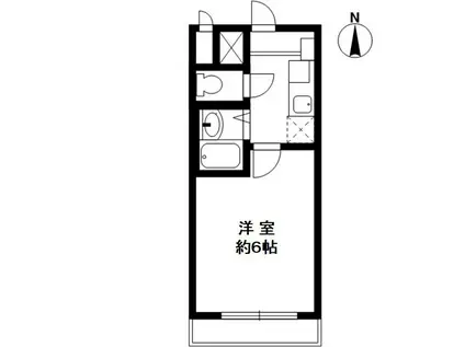 コンフォール雲井(1K/1階)の間取り写真