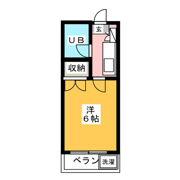 メゾンボヌール 1階階 間取り