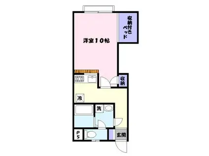 STAGE I(1K/2階)の間取り写真