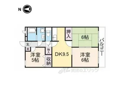スマイルM1(3LDK/2階)の間取り写真