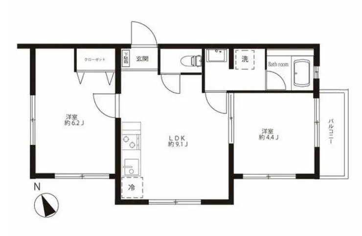レーチェブディーノ 2階階 間取り