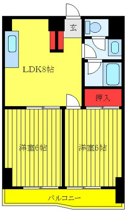 ロイヤルメドウ 2階階 間取り